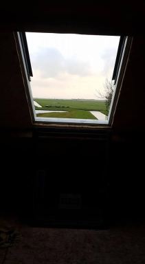 Dakraam geplaatst voor een klant