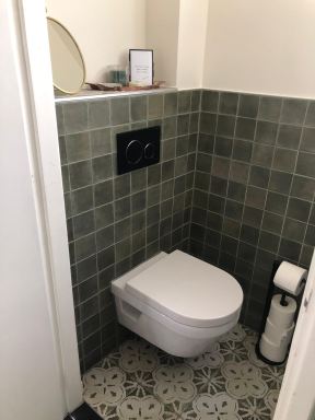 Een mooie toiletrenovatie mogen realiseren in Geertruidenberg