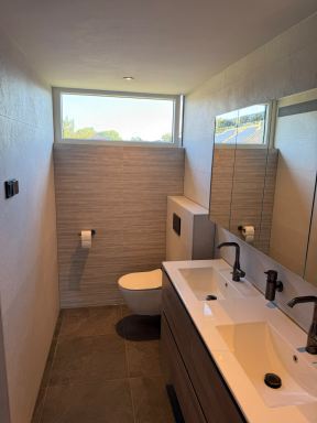 Badkamerrenovatie/uitbouw in Giessen