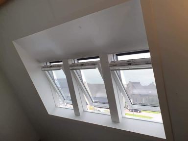 VELUX-triple dakraam geplaatst in Meerstad