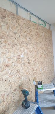 Plaatsen van Osb plaat op metalen onderstructure
Zolder renovatie te Belsele