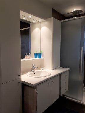 Renovatie afgewerkte badkamer