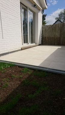 Aanleg van nieuw terras in overijse