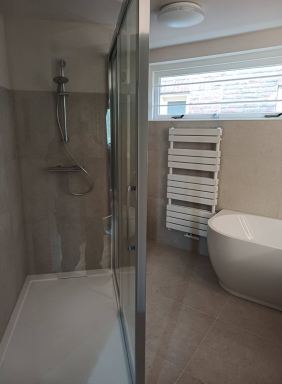 Een mooie badkamer mogen realiseren in Oirschot!