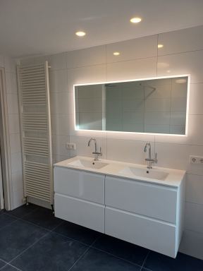 In Veldhoven een mooie badkamer mogen realiseren!
