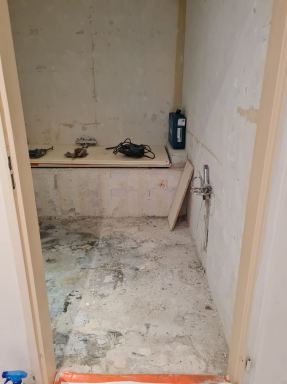 Badkamer renovatie in Standaard Buiten