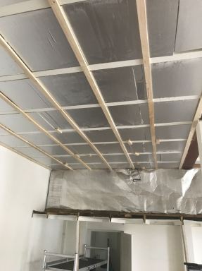 Aanbrengen plafond 70 m2