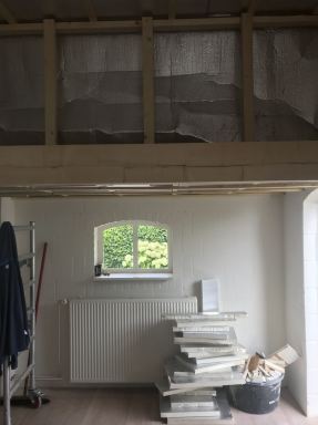 Aanbrengen plafond 70 m2