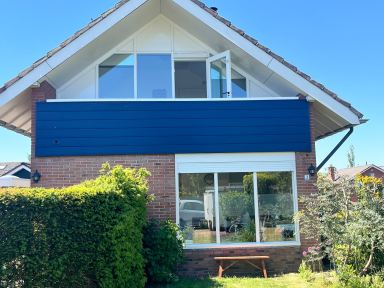 Balkon voorzien van Keralit 