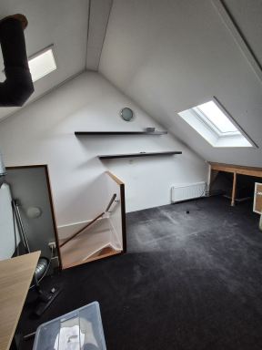 Open zolder en open ruimtes.