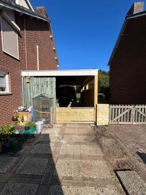 Mooie carport/overkapping gerealiseerd