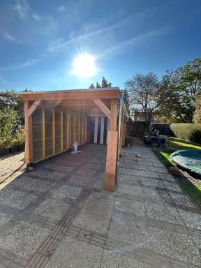 Mooie carport/overkapping gerealiseerd