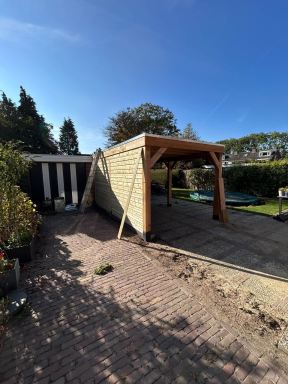 Mooie carport/overkapping gerealiseerd