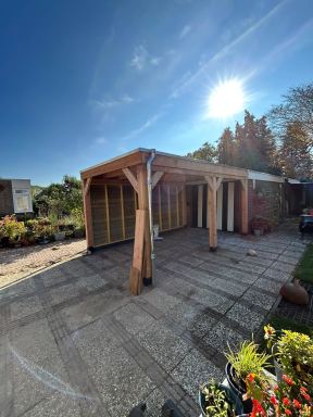 Mooie carport/overkapping gerealiseerd