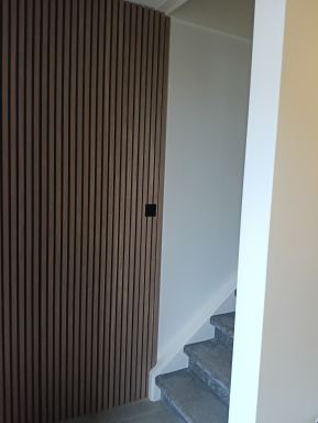 Oss: kamer deur eruit , decowand erin (kamer en hal)