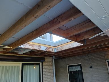 Berghem: aftimmeren veranda