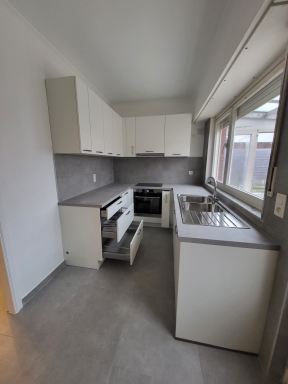 Complete living, keuken en berging renovatie in Melsele