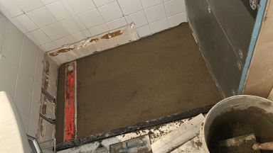 Douche cabine vervangen voor inloopdouche in Amsterdam.