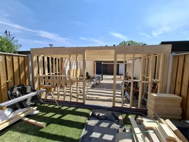 Een garage in Rozenburg gerealiseerd