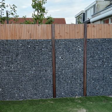 Een mooie schanskorf schutting mogen plaatsen in Lopik!