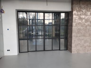 Dubbele schuifdeur met zijlicht