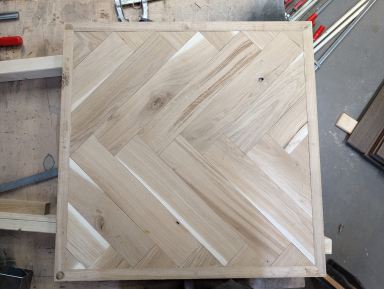 Eiken tafelblad visgraat