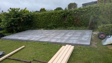 Een opbouw voor tuinhuis in Begijnendijk