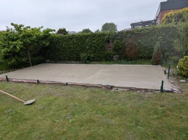 Een opbouw voor tuinhuis in Begijnendijk