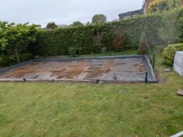 Een opbouw voor tuinhuis in Begijnendijk