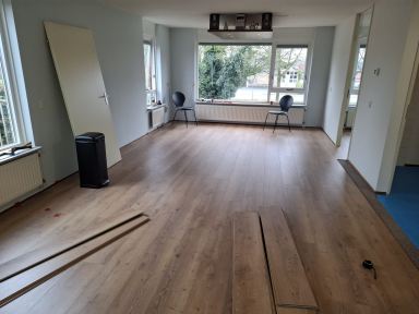 Vloer mogen leggen voor een klant
