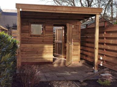 Houten schuur mogen realiseren