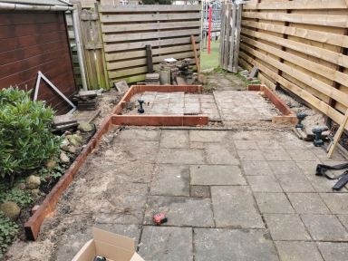 Houten schuur mogen realiseren