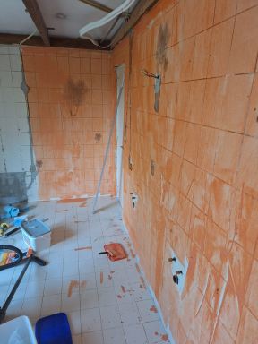 Tegelwerk badkamer te Vlijmen
